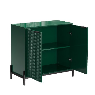 CLIHOME 31.5 in. 2-Door Wooden Accent Decorative Storage Cabinet with 3 Adjustable Shelf