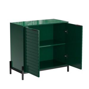CLIHOME 31.5 in. 2-Door Wooden Accent Decorative Storage Cabinet with 3 Adjustable Shelf - 1 of 4