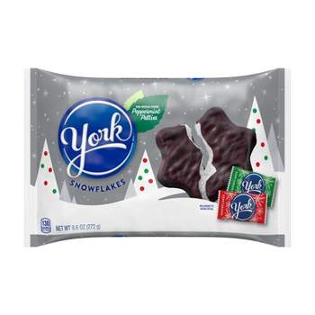 YORK Dark Chocolate Peppermint Patties Snowflakes Holiday Candy - 9.6oz