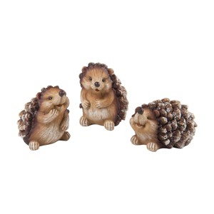Gallerie II Pinecone Hedgehog Set of 3 - 1 of 4