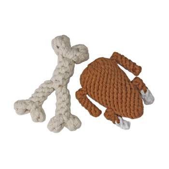Roasted Turkey Durable Rubber Dog Toy - Made in the USA