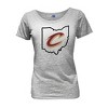 NBA Cleveland Cavaliers Women's Short Sleeve Burnout Scoop T-Shirt - 2 of 3