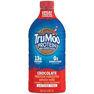 TruMoo Zero Sugar Whole Chocolate Milk - 48 fl oz - 1 of 4