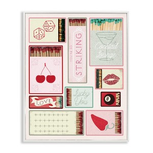 Stupell Industries Trendy Glam Matchboxes Black Framed Giclee Art - 1 of 4