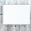 Hamilco 4x6 White Linen Cardstock Paper Blank Index Cards Flat Card Stock Heavyweight 100lb Cover 100 Pack - 3 of 4
