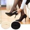 Unique Bargains Women's 5 Colors Soft Fabric Breathable Five Toes Forefoot Pads Black White Pink Gray Beige 5 Pairs - 2 of 4