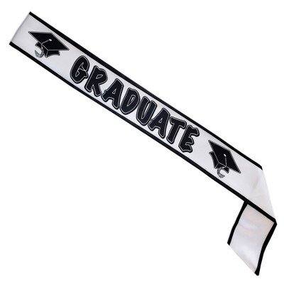 Beistle Graduate Satin Sash, 33" x 4", (2/Pkg) Multicolored