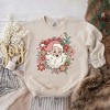 Simply Sage Market Women's Graphic Sweatshirt Floral Santa - 3 of 4