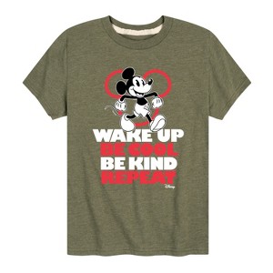 Boys' - Disney - Wake Up, Be Cool, Be Kind, Repeat Short Sleeve Graphic T-Shirt - 1 of 4