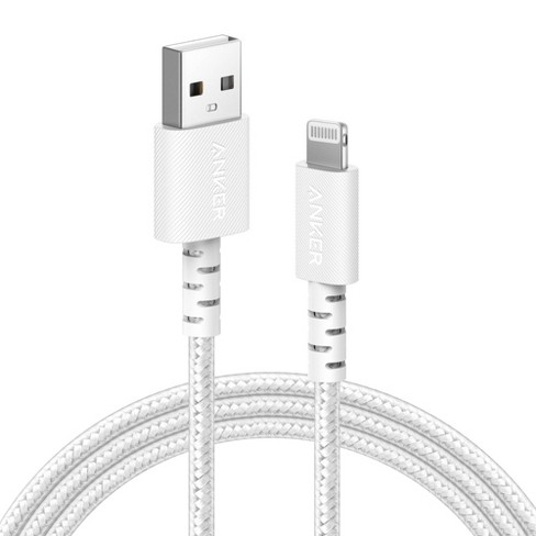 Anker 6' Braided Lightning To Usb-a Charging Cable - White : Target