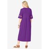 Woman Within Plus Size Crochet Trim Empire Knit Dress - 3 of 4