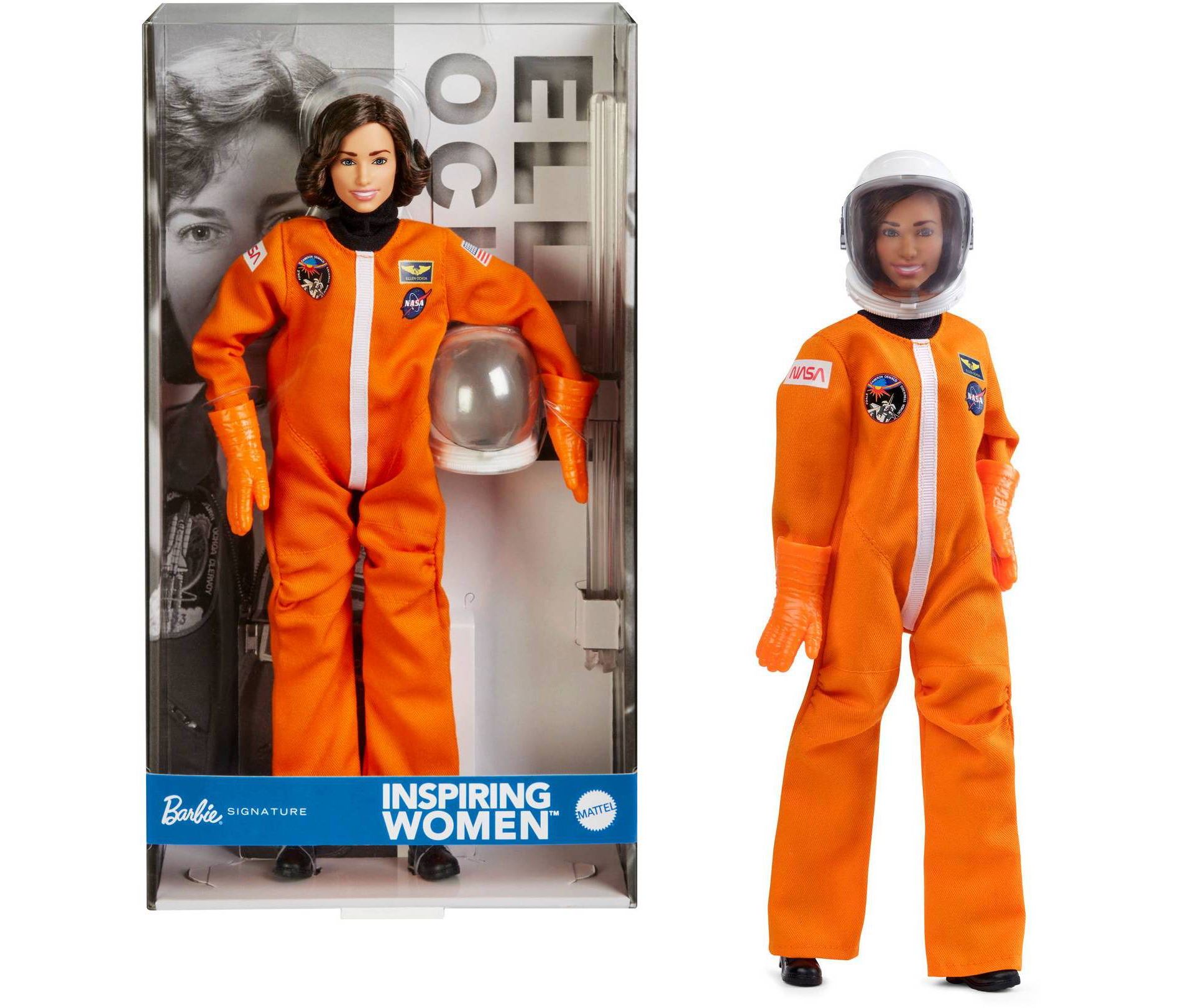 Barbie Signature Inspiring Women Ellen Ochoa Fashion Doll Collectible, Astronaut Suit & Accessories