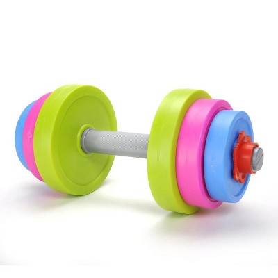 Insten Adjustable Dumbbell Toy Set - Fill with Beach Sand or Water, Fitness & Gym Workout Exercise Equipments for Kids
