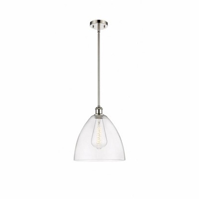 Bristol Glass - 1 Light Mini Pendant In Industrial Style-12.75 Inches Tall and 12 Inches Wide