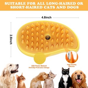 Cat Steam Brush for Shedding Cloud Care Water Brush for Cats and Dogs, Steamy Pet Hair Removal Comb, Spritz Defur Mist Brush, Steaming Grooming Brush - 1 of 4