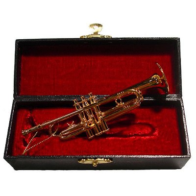 Kurt S. Adler 4.5" Seasons of Elegance Brass Trumpet Musical Instrument Christmas Ornament