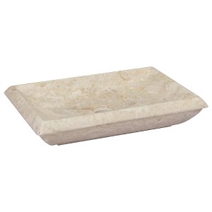 vidaXL Sink Cream 19.7"x13.8"x3.9" Marble - 1 of 4