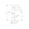ChicFurnit Bathroom Sink Faucet Single Handle Modern Design Brushed Nickel Finish for Stylish Spaces, Gray, 20"*12"*6" - 3 of 4