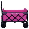 Whisen Lightweight Folding Utility Wagon Cart with Dual-Layer Expandable Storage, 360°Swivel Wheels - 2 of 4