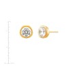 Silpada 'Shine On' Cubic Zirconia Stud Earrings in 14K Yellow Gold-Plated Sterling Silver - 4 of 4