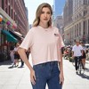 Anna-Kaci Women's Cropped Flag Graphic Tee with Short Sleeves and Crew Neckline - 2 of 4