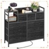 Modern TV Stand with Built-in Charging Station, 9 Drawer Bedroom Dresser - 4 of 4