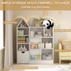 43.7'' Kids Toy Storage Organizer & Bookshelf, Floor Storage Cabinet Toy Chest with Movable Drawers, Bookshelf with Storage Cubbies Toy Box - 4 of 4