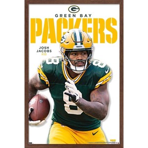 Trends International NFL Green Bay Packers - Josh Jacobs Feature Series 25 Framed Wall Poster Prints - 1 of 4