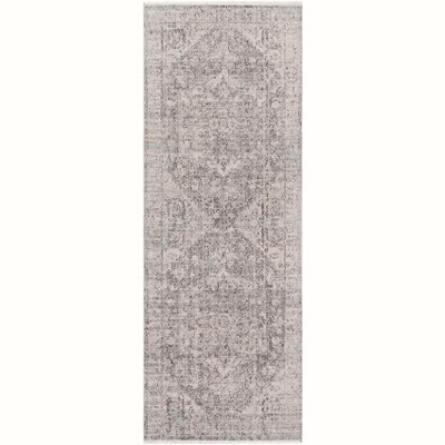 Mark & Day Millia 2'7"x7'3" Runner Woven Indoor Area Rugs Gray