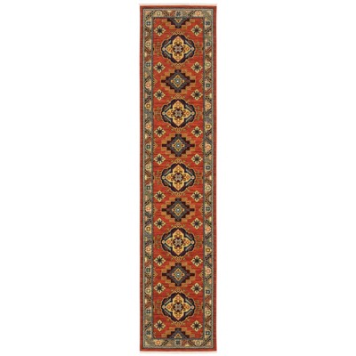 Oriental Weavers Lilihan 5504P Red/ Multi Indoor Area Rug - 2'6" x 12'