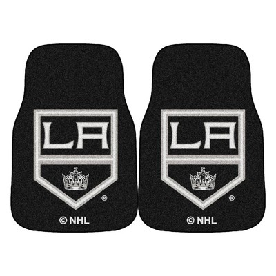 NHL Los Angeles Kings Carpet Car Mat Set - 2pc