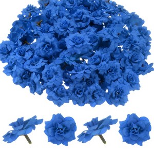 Unique Bargains Silk Rose Artificial Flower Heads Bouquet Decor - 1 of 4