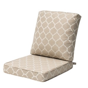 Pellebant Patio Chair Cushions Waterproof for Outdoor Furniture with Removable Cover Deep Seat & Back Cushion - 1 of 4