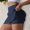 Anna-Kaci Active Women's High Waist Athletic Skort with Built-In Shorts and Side Pockets - 3 of 4
