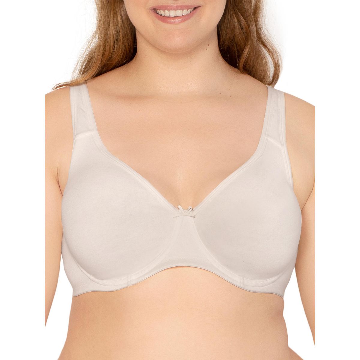 Fit For Me by Fruit of the Loom Womens Plus Size Beyond Soft Cotton Unlined Underwire Bra - thumbnail 10