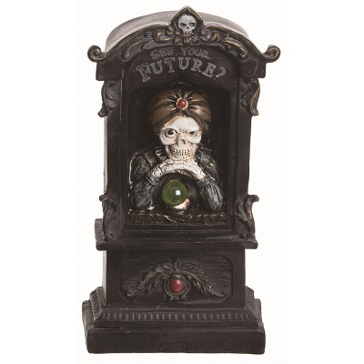 Transpac Resin Black Halloween Light Up Fortune Teller Decor