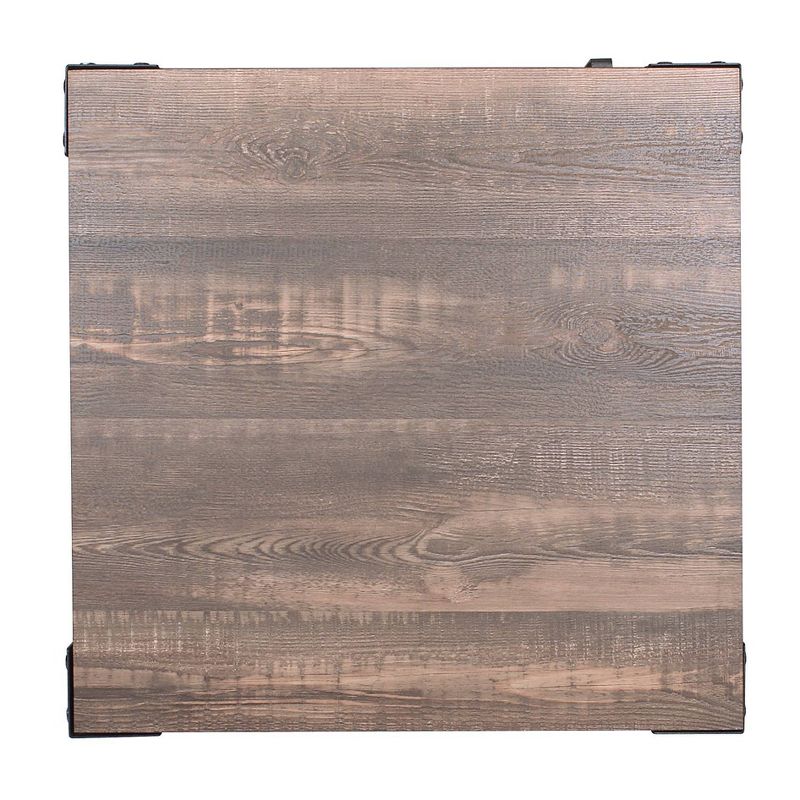 Amargosa Storage Metal Side Table Black/Dark Walnut - HOMES: Inside + Out, 6 of 7