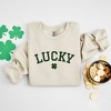 Simply Sage Market Women's Graphic Sweatshirt Lucky Varsity Clover St. Patrick's Day - 3 of 3
