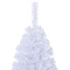 Aghana Digitals 7.9ft White PVC Artificial Christmas Tree with 2100 Thick Branches, Steel Stand, - 3 of 4