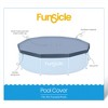 Funsicle 10' x 30" Outdoor Activity Round Metal Frame Above Ground Swimming Pool Set with 10' Secure Debris Pool Cover & SkimmerPlus Filter Pump, Blue - 4 of 4