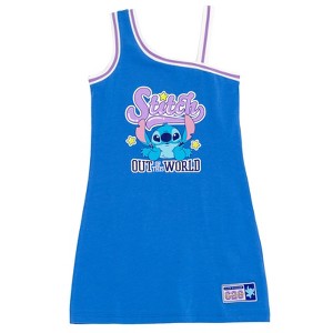 Disney Lilo & Stitch Big Girls Tank Dress Blue 10-12 - 1 of 4