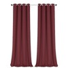 GoodGram 2 Pack Hotel Thermal Grommet 100% Blackout Window Curtain Panels - 2 of 2