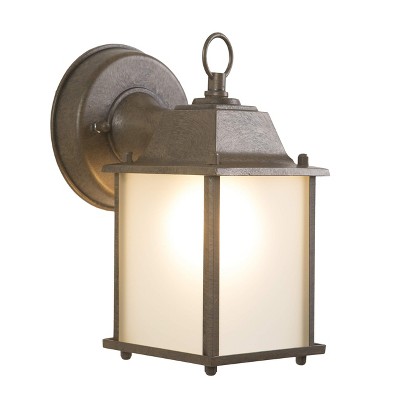 Tara Brown Frosted Glass Outdoor Wall Sconce