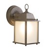 Yosemite Home Decor 5008IBR Tara Collection Incandescent Exterior Sconce, 4.5-Inch, Brown Frame - 3 of 4