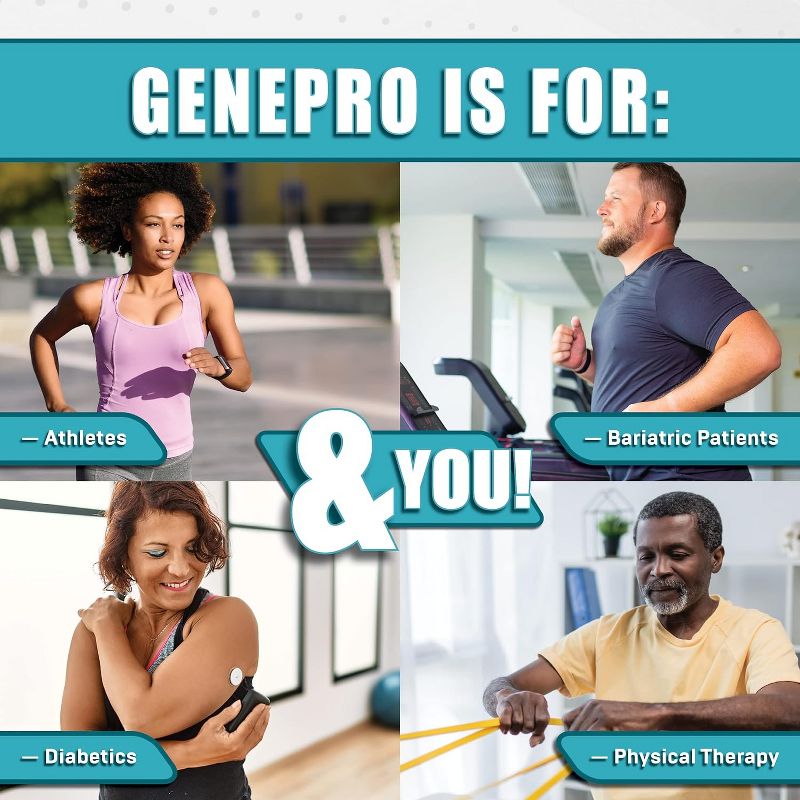 Genepro Unflavored Protein Powder - New Formula - Lactose-Free, Gluten-Free & Non-GMO Whey Isolate Supplement Shake, 3rd Generation, 4 of 8