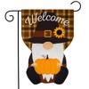 Briarwood Lane Pilgrim Gnome Thanksgiving Burlap Garden Flag Humo - 2 of 4