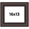 PosterPalooza | 3.5" Wide Ornate Brown Picture Frame - UV Acrylic, Backing Board, Hanging Hardware Included - 2 of 4
