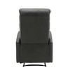 Contemporary Recliner Chair, Faux Leather, Manual Tufted Lounge Chair - 4 of 4