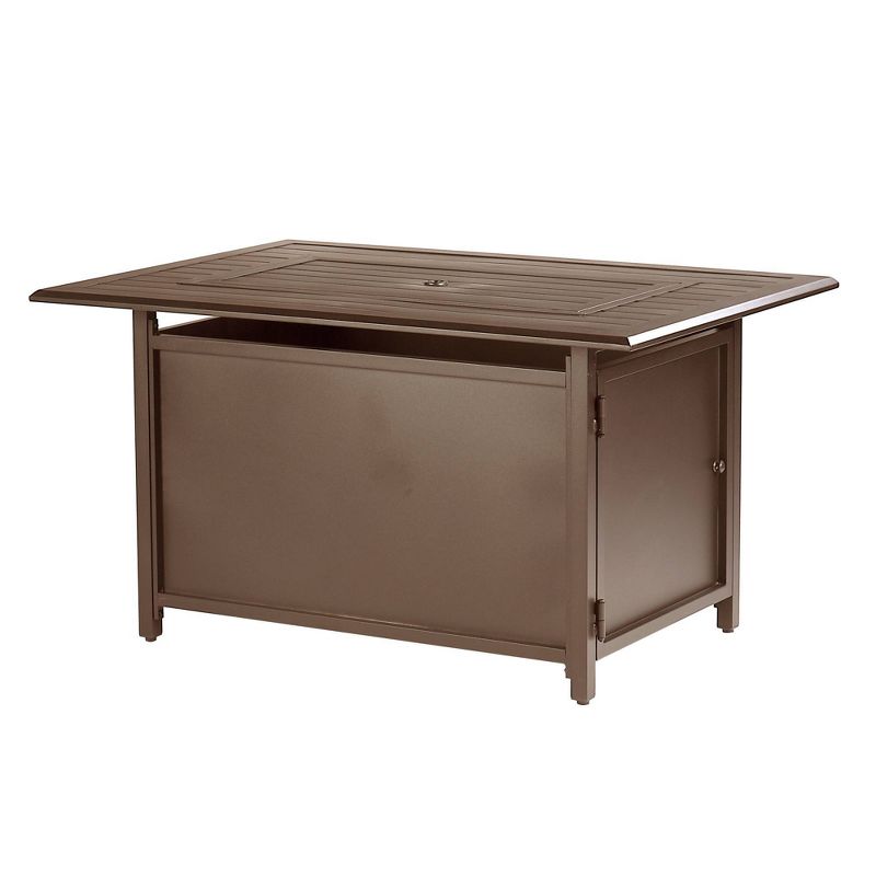 46" x 31" Rectangular Aluminum 55000 BTUs Propane Fire Table with 2 Covers - Oakland Living
, 2 of 9