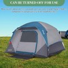 Easy Set Up Camping Tent, 4-5 Person Waterproof Family Tent for Hiking, Backpacking, and Outdoor Travel, Light Blue - 4 of 4